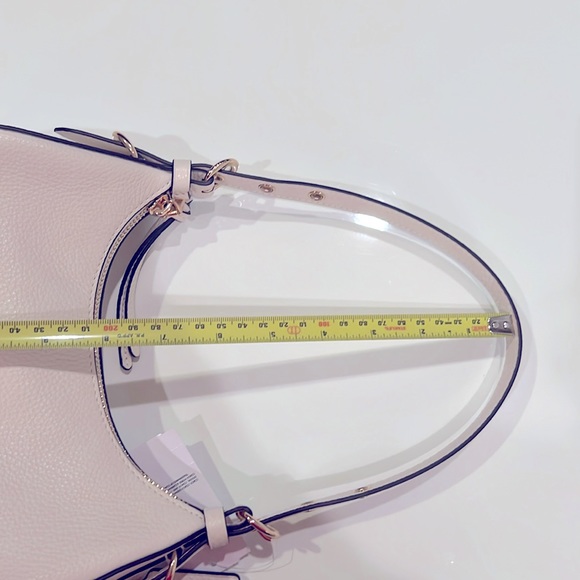 New Coach shoulder cross body bag, leather, removable strap, milky white - Picture 8 of 12